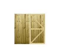 Premier Garden Supplies PGS Feather Edge Fully Framed Capped Flat Top Made to Measure Driveway Gates Measurements Height 5ft - 6ft (150-180cm) x Width: <6ft (183cm)