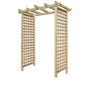 Premier Garden Supplies Premier Arch H:7Ft (210Cm) X W.6Ft (180Cm) Garden Walkway Archway Privacy Square Plant Decorative Plant Climber Sides