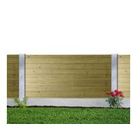 Premier Garden Supplies Ultimate Horizontal Tongue & Groove Fence Panel (Pack Of 3) Width: 6Ft (183Cm) X Height: 3Ft Interlocking Planks Fully Framed