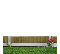 Premier Garden Supplies Ultimate Vertical Tongue & Groove Fence Panel (Pack Of 3) Width: 6Ft X Height: 1Ft Interlocking Planks Fully Framed