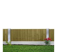 Premier Garden Supplies Ultimate Vertical Tongue & Groove Fence Panel (Pack Of 4) Width: 6Ft X Height: 2Ft Interlocking Planks Fully Framed
