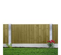 Premier Garden Supplies Ultimate Vertical Tongue & Groove Fence Panel (Pack Of 4) Width: 6Ft X Height: 3Ft Interlocking Planks Fully Framed