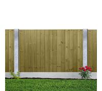 Premier Garden Supplies Ultimate Vertical Tongue & Groove Fence Panel (Pack Of 5) Width: 6Ft X Height: 4Ft Interlocking Planks Fully Framed