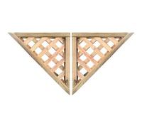 Premier Garden Supplies Urban Diamond Wooden Corner Trellis 1.5Ft X 1.5Ft Heavy-Duty Decorative Accent For Walls & Pergola