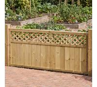 Premier Garden Supplies Urban Diamond Wooden Fence Panel 6Ft X 3Ft (3 Pack) Decorative Heavy-Duty Pressure Treated Fencing