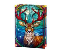 Premier Glass Reindeer Christmas Dration Premier Multicolor