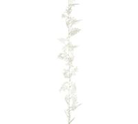 Premier Glitter Maidenhair Fern Christmas Garland - White - White - 1.8m