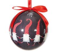 Premier Gnome Bauble (Pack Of 7) Black/red (One Size)