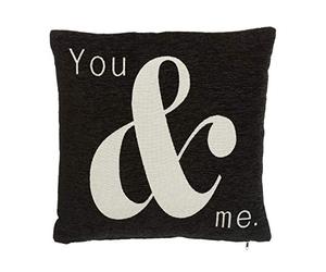 Premier Hardware's Cushion You and Me, Chenille - Black