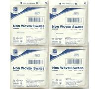 Premier Healthcare 1850A Sterile 4 Ply Non Woven Swabs White (5 x 5 cm) - 5 Swabs Per Pouch (Pack of 30 Pouches)