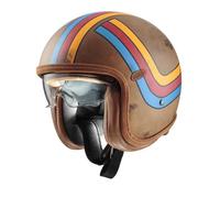 Premier Helmets Vintage Platinum Edition Ex 22.06 Open Face Helmet Brown L
