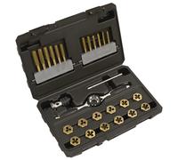 Premier Hexagonal Tap & Die Set 26Pc Hexagonal - Imperial - Titanium Coated