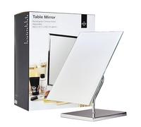 Premier Housewares Large Rectangle Free Standing Adjustable Mirror - Chrome…