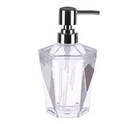 Premier Houseware Black Acrylic Lotion Dispenser Hand Soap/Clear White And Silver Pump Bottle Dispenser Shampoo/Oil Dispenser Bottles 10 x 18 x 10