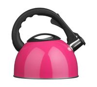 Premier Houseware Whistling Kettle Travel Kettle Heat Resistant Handle Coffee Kettle Stainless Steel Kettle Hot Pink Kettle Stove Kettle 2.5 L 22Hx23Wx20D