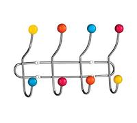 Premier Housewares 0509645 8 Hook Wall Hanger - Multi-Coloured
