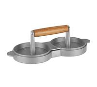 Premier Housewares 0805427 Hamburger Press, Acacia Wood, Aluminium