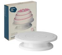 Premier Housewares 0806489 Rotating Cake Stand - White, 28 x H7 cm
