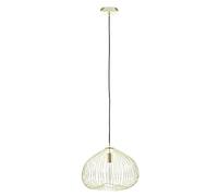 Premier Housewares 1 Bulb Gold Finish Pendant Light Contemporary Style Ceiling Light For Living Room Dining Room Bedroom And Hallway Gold Finish Sleek Design 38 x 150 x 38