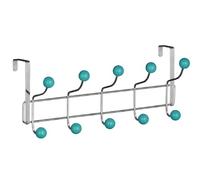 Premier Housewares 10 Hook Over Door Hanger - Turquoise
