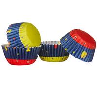 Premier Housewares 100 Pieces Medium Cup Cake Cases Rocket Design Cupcake Paper Multicolored Greaseproof Muffin Paper Baking Cups Ideal For Birthdays And Parties 4 x 2 x 4