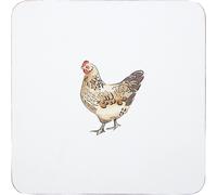 Premier Housewares 1203683 Mrs Henderson Coasters, Cork, White, 10 x 0.13 x 10 cm