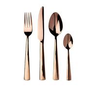Avie Cutlery Set, Lustra, Stainless Steel/Rose Gold, 16 Piece