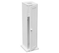 Premier Housewares 1600950 Toilet Roll Holders / Storage White Wood / Stand For 5 Rolls 20 x 20 x 65
