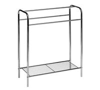 Premier Housewares 1601517 Chrome Floor Standing Towel Stand - Silver,H78 x W63 x D26cm