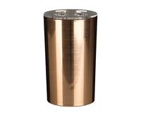 Premier Housewares 1601576 Shine Toothbrush Holder - Rose Gold, 7 x 7 x 12 cm