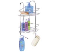 Premier Housewares 2-Tier Corner Shower Rack - Chrome