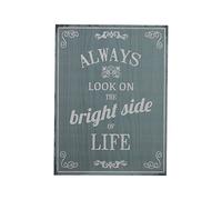 Premier Housewares 2800747 Bright Side Wall Plaque - Blue 1x30x40 cm