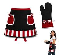 Premier Housewares 2pc Single Oven Glove and Apron Set, Kitchen Set