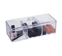 Premier Housewares 3 Compartment Cosmetics Organiser With Lid