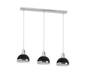 Premier Housewares 3 Lights Black Shade Ceiling Chandelier Fitting Pendant Light