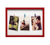 Washing Line Plastic 3 Peg Photo Frame Premier Housewares Red One Size
