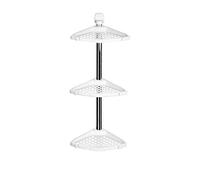 Premier Housewares 3-Tier Bathroom Corner Shelf Unit - White