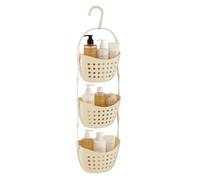 Premier Housewares 3 Tier Shower Caddy, Cream, PP-Polypropylene