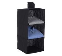 3 SECTIONS BLACK HANGING GARMENT ORGANISER