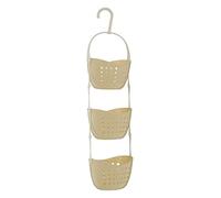 Premier Housewares 3 Tier Shower Caddy, Cream, PP-Polypropylene