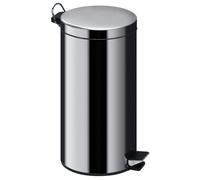 Orsina 30 Litre Stainless Steel Pedal Waste Bin, Hands-Free Kitchen Bin With Chrome Handle, Durable Round Bin