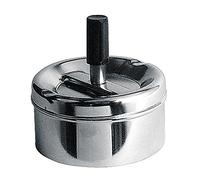 Premier Housewares 305204 Ash Tray Small Silver Outdoor Ashtray Chrome Outdoor Ashtray with Lid for Cigarettes Fancy Ashtray Garden Ashtrays For Cigarettes