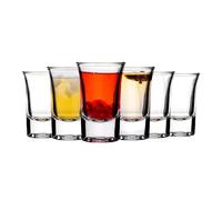 Set Of 6 Clear Shot Glasses, 35 ml