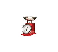 Premier Housewares 3KG Retro Kitchen Scale Weighing Scales Cooking Stainless Steel Kitchen Scales with Bowl Baking Scales Food Scales for We