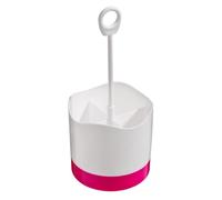 Premier Housewares 4 Compartment Cutlery Caddy - Hot Pink/White
