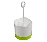 Plastic Cutlery Caddy, Cutlery Caddy with 4 Compartment, Cutlery Drainer with Hanging Loop Interiors by Premier Green One Size