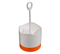 4 Section Cutlery Caddy Ample Storage Space, Orange/White
