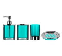 Premier Housewares 4-Piece Bathroom Set - Blue