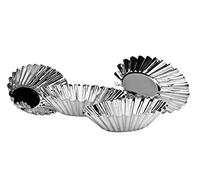 Premier Housewares 4 Pieces Brioche Cake Mould Tinplate Oval Cupcake Chocolate Moulds Tart Jelly Flat Cake Mould Tin Baking Tool For Kitchen Ideal For Everyday Use 4 Moulds 6 x 2 x 9