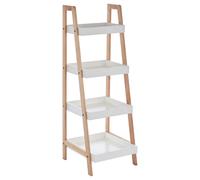 Premier Housewares 4 Tier Birch Wood Bathroom Shelf